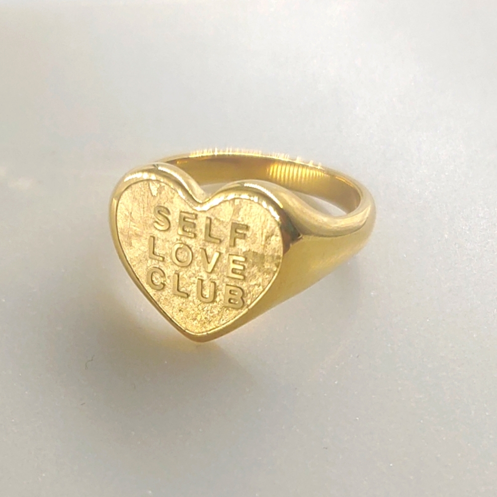 SELF LOVE CLUB, size 8, Gold